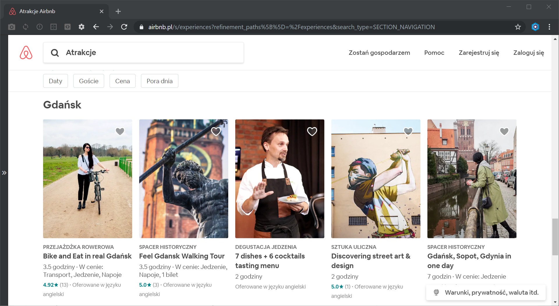 Airbnb atrakcje w Gdańsku